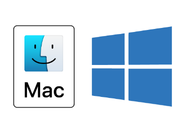 Mac and Windows logos, LaCie 2TB Mobile Drive